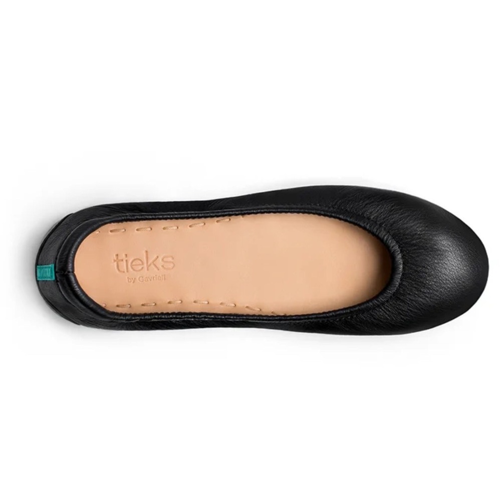 Tieks by Gavrieli Ballet Flats Black Leather Comfort Shoes Women's Size 7